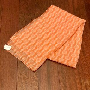 JCrew orange neck scarf NWT